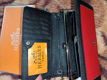 Çantalar: "Hermes" pul qabı sepli,yenidir. Портмоне" Hermes,"новые — 9
