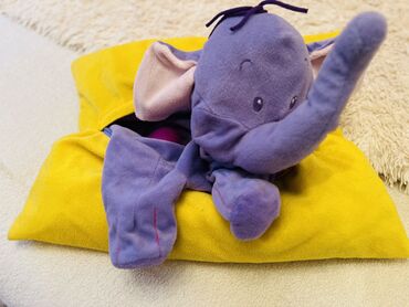 пушистая мягкая игрушка: Подушка-игрушка Слонотоп из мультика Винни Пух и друзья. Мягкая