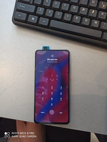 mi̇ 10 t: Xiaomi Mi 9T Pro, 128 GB, rəng - Mavi, 
 Sensor, Barmaq izi, Simsiz şarj