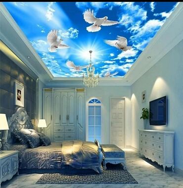 Натяжной потолок: Натяжной потолок Глянцевое, Матовое, 3D потолки Гарантия — 23