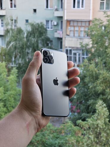 айфон 11 кыргызстан цена: IPhone 11 Pro, Б/у, 256 ГБ, Space Gray, Защитное стекло, Чехол, 69 %