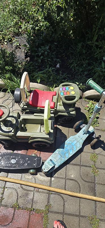 толо: Скейт на возраст 4-5 лет, машинки каталки, самокат. все б/у в хорошем — 1