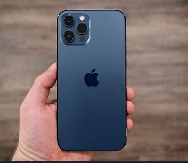 айфон в аренду: IPhone 12 Pro Max, 256 ГБ, Blue Titanium, Коробка, 90 %