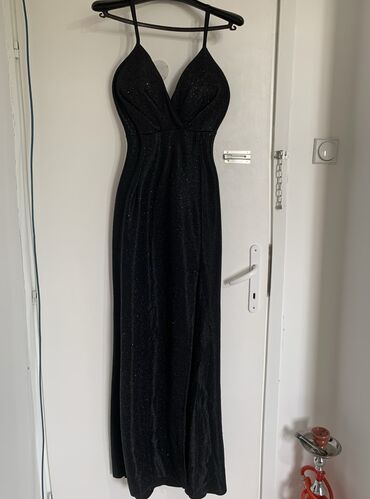 haljina na tregere: Bоја - Crna, Večernji, maturski, Na bretele