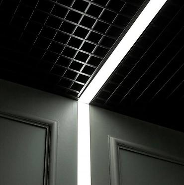 цифровая рамка: Решётчатые потолки Грильято + линейные светильники - Тип: модульные — 2