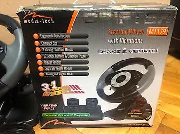 modem: Media-Tech Drifter MT179 – gejmerski volan sa vibracijama i pedalama — 6