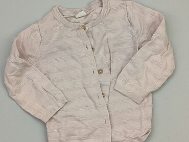 sweterek dziewczęcy na drutach: Bluza, H&M, 1.5-2 lat, 86-92 cm, stan - Dobry