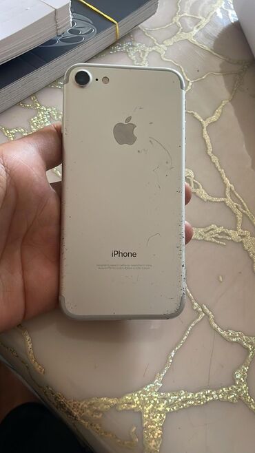 бэушный айфон 7: IPhone 7, Колдонулган, 128 ГБ, Күмүш, Каптама, 99 %