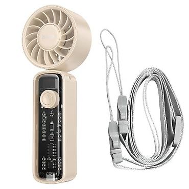 usb ventilator: Hoco HX602 – yüngül və qatlanan portativ ventilyator - Transparent — 3