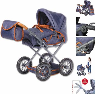 Kolica za bebe: Kolica za lutke Ruby – tamno plava (CT-631306) Zemlja porekla — 4