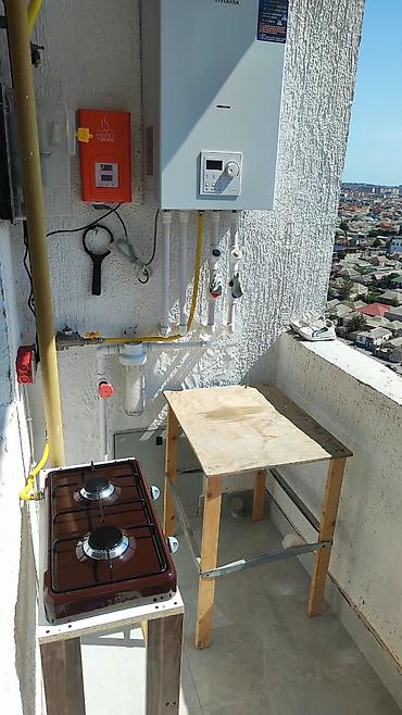 havalandırma boruları: Qaz kombi sistemi və iki gözlü stolüstü qaz plitəsi - Divara — 1