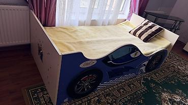 Uşaq mebeli: Uşaq çarpayısı – “maşın” dizaynlı - Material: Laminat/MDFlam — 2