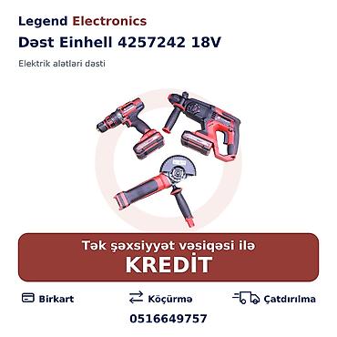 islənmis drel: Elan başlığı: Dəst Einhell 4257242 18V Elektrik alətləri dəsti – — 1