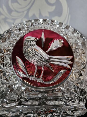 Činije: Korpa nova kristal,rucni rad Anna Hutte iz 70ih. Korpa,sve na njoj — 12