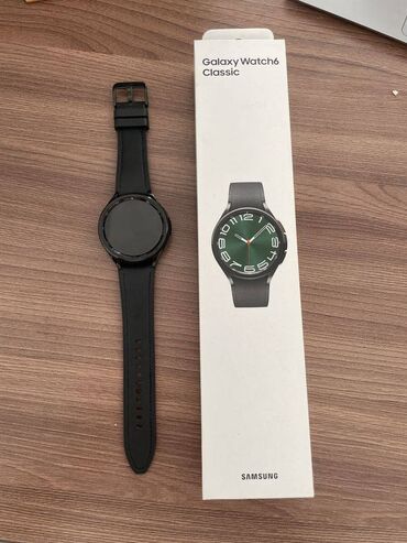 Zərgərlik əşyaları: Samsung galaxy watch 6 classic 47mm Ideal veziyyetdedir, ciziqsizdir