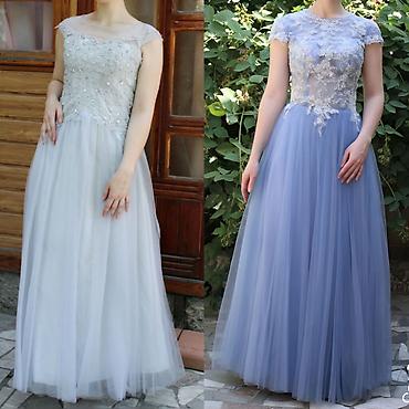 Вечерние платья: Вечернее платье, А-силуэт, Длинная модель, Без рукавов, Стандарт — 10