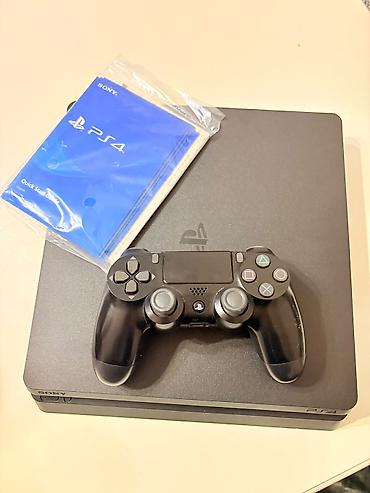 xbox one fat: Sony PlayStation 4 (PS4) Slim – 500 GB, HDR dəstəyi ilə Praşifkalıdır — 4