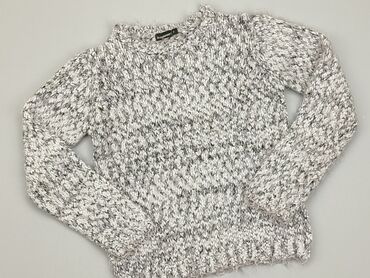 szary sweterek: Sweterek, 10 lat, 134-140 cm, stan - Zadowalający