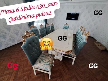 Divan və kreslo dəstləri: Masa desti yeni