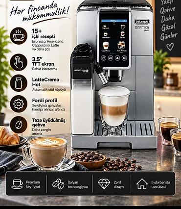 süd seperatoru: Qəhvə maşını Delonghi, Avtomat, Süd qabı ilə, Yeni — 1