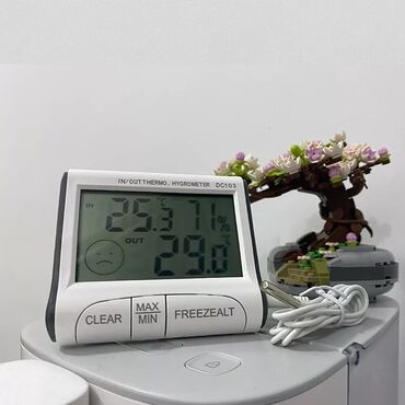 Градусники, тепловизоры: Termometr dc103 otaq termometri 🔹️temperatur ve nemisliyi ölçür