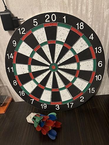 darts: Dart lövhəsi və ox dəsti - Klassik 18 bölməli rəqəmlənmiş dart — 1