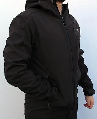 Jakne za prelazni period: Muška softshell jakna – crna, Mountain Spirit - Materijal: softshell — 3