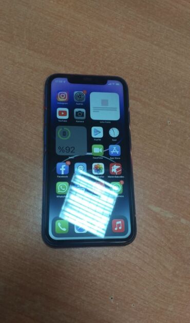 iphone se 2 azerbaycan: IPhone 11, 64 ГБ, Красный, Face ID