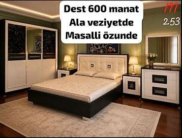 Yataq otağı dəsti Tərkibi: - İki nəfərlik çarpayı (yumşaq başlıq
