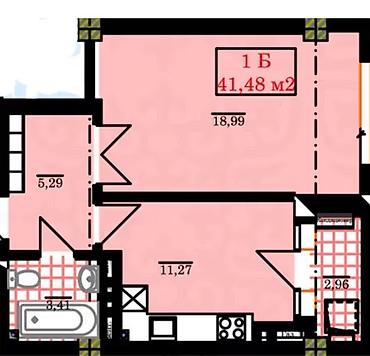 1к: Студия, 41 м², Джал-15 Элитка, 13 этаж, Свежий ремонт — 8