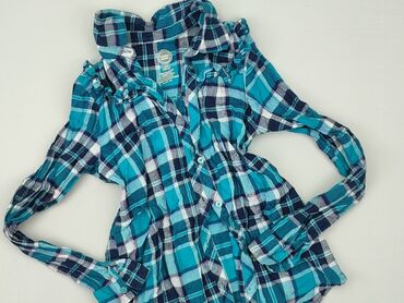 letnie długie sukienki w kwiaty: Shirt 12 years, condition - Good, pattern - Cell, color - Light blue