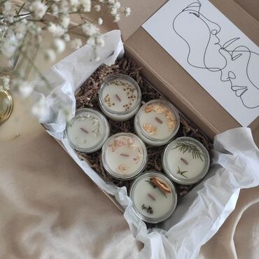 подарок парню на день рождения: Подарочный набор натуральных арома свечей ручной работы