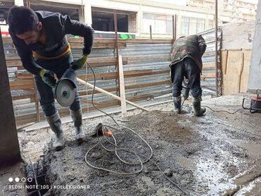 Beton işləri: Beton kesme kəsmə karotçu - Beton kəsmə deşmə və daşınması - Beton — 4