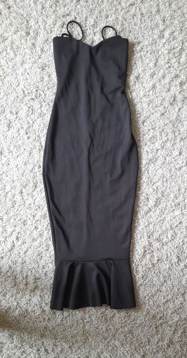 haljina na prugice: S (EU 36), color - Black, Cocktail, With the straps