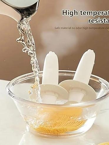 Ostala kuhinjska oprema: Silikonska četka sa staklenom posudom i pipetom – 2 u 1 kuhinjski — 2