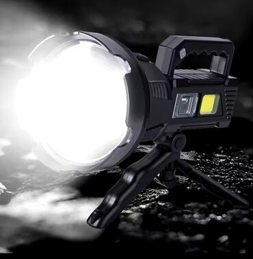 Lov i ribolov: Punjiva baterijska lampa sa postoljem i LED reflektorom Punjiva — 2