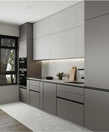 silver kitchen: Кухня от 18 000 сом/м² | 3D проект бесплатно Премиальная мебель от — 1