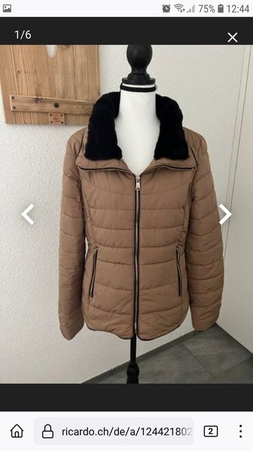 ženske jakne za zimu veliki brojevi: M (EU 38), Jednobojni, Sa postavom