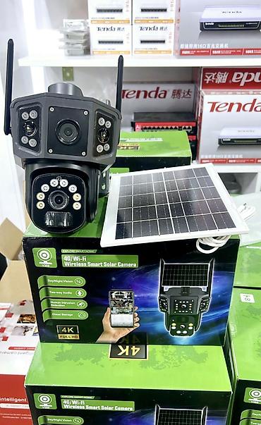 Фото и видеокамеры: 4G solar 2 kamera ptz 360° smart + 64gb Günəş Panelli Ağıllı — 2