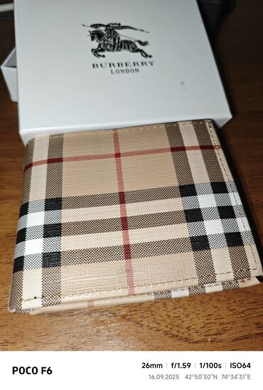 мужские бананки: Кошелек, Burberry, Экокожа, Мужские, Новый