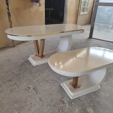 Masa və oturacaq dəstləri: Qonaq otağı üçün, Açılmayan, Dördbucaq masa, 6 stul — 43