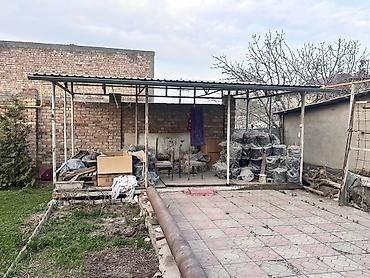 Мебель: Металлический навес с крышей из профнастила - Конструкция: сварной — 1