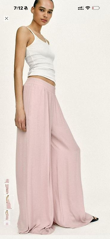 Женская одежда: Брюки, Zara, L, цвет - Розовый — 3