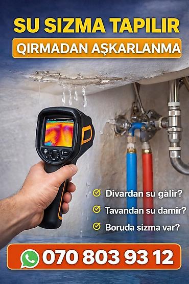 Su Sızma Təyini Bakı | 070 803 93 12 | Termal Kamera ilə Tapılır |