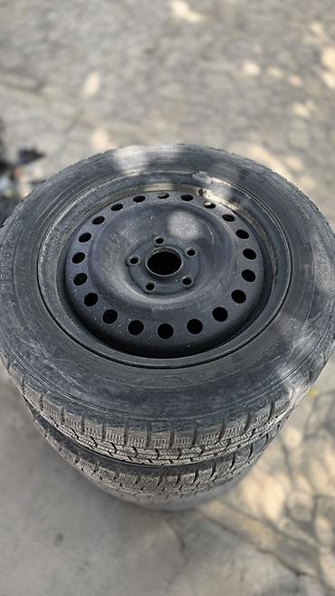 w210 55: Комплект зимних шин Dunlop на штампованных стальных дисках.на хонда — 1