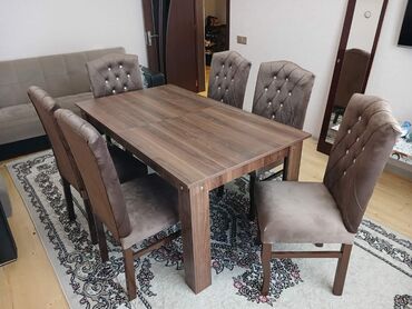 dovşan əti qiyməti: Qonaq otağı üçün, Yeni, Açılmayan, 6 stul