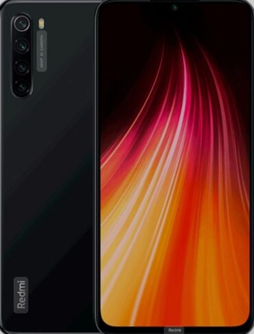 redmi telfonları: Xiaomi Redmi Note 8, 64 GB, rəng - Qara, 
 Barmaq izi