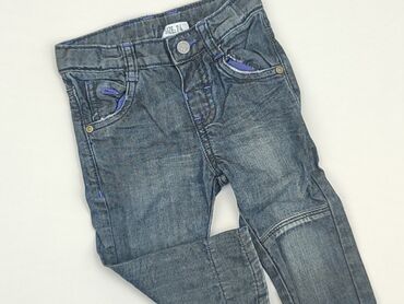 smyk kurtki dla chłopca: Denim pants, 6-9 months, condition - Very good