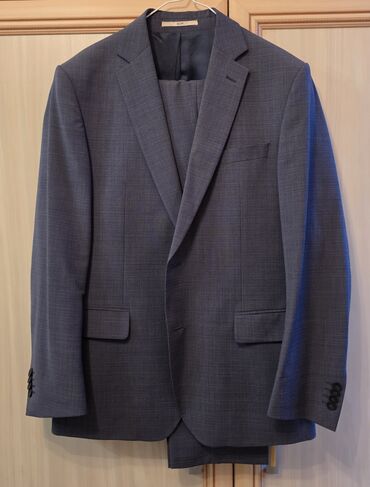 платья из штапеля фасоны: Эркектердин костюму, 6XL (EU 52), Колдонулган, түсү - Боз, Өзү алып кетүү