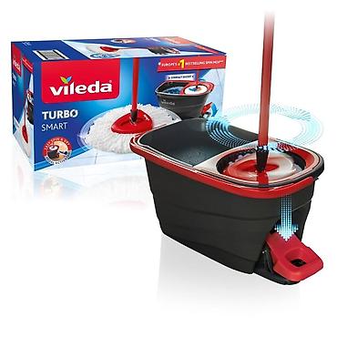 Хозтовары: Vileda Turbo Smart — комплект для мытья полов с педальным отжимом — 2